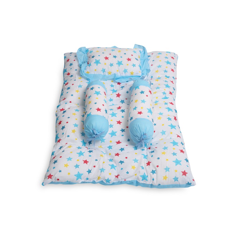 Joy Baby 4 Piece Bedding Set with Pillow and Bolsters