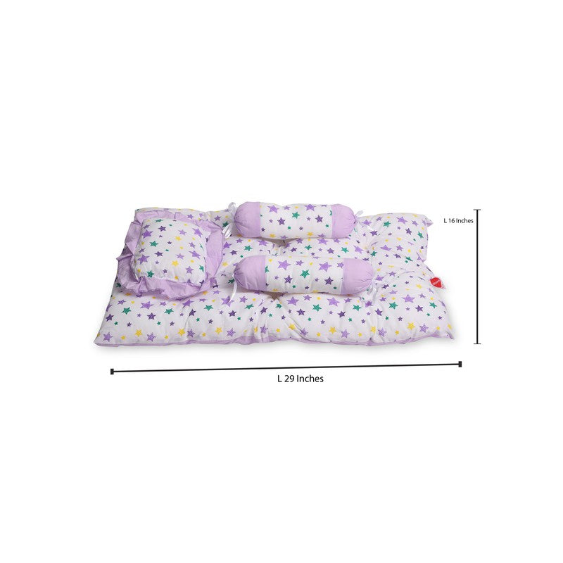 Joy Baby 4 Piece Bedding Set with Pillow and Bolsters