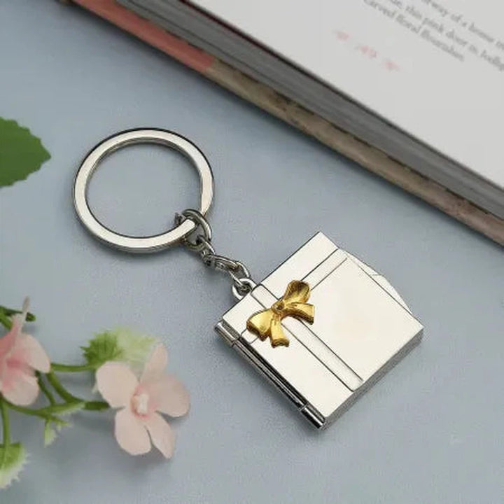 Metallic Photoframe Love Keyring