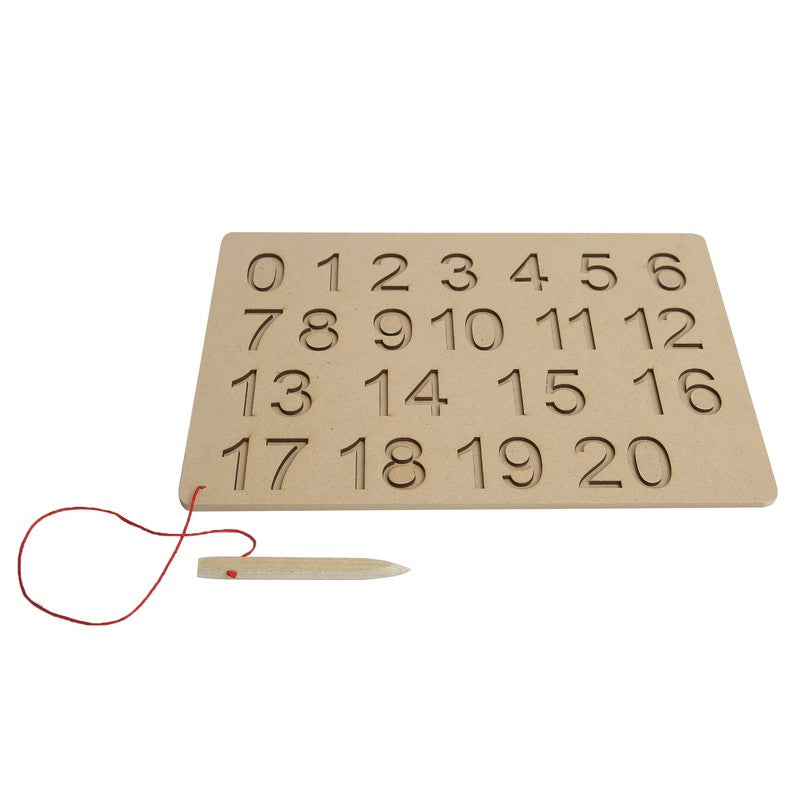 Wooden Numeric Tracing Board 1 to 20 Number Tracing Board Number Writing Practice Tracing Boards for Kids