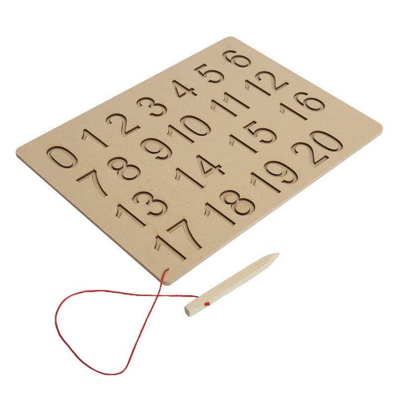 Wooden Numeric Tracing Board 1 to 20 Number Tracing Board Number Writing Practice Tracing Boards for Kids