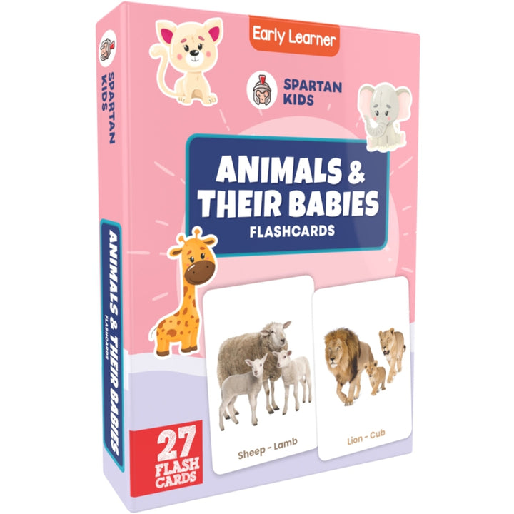 Animals & Their Babies of The World Flash Cards (27 Early Learning Flash Cards For Kids)