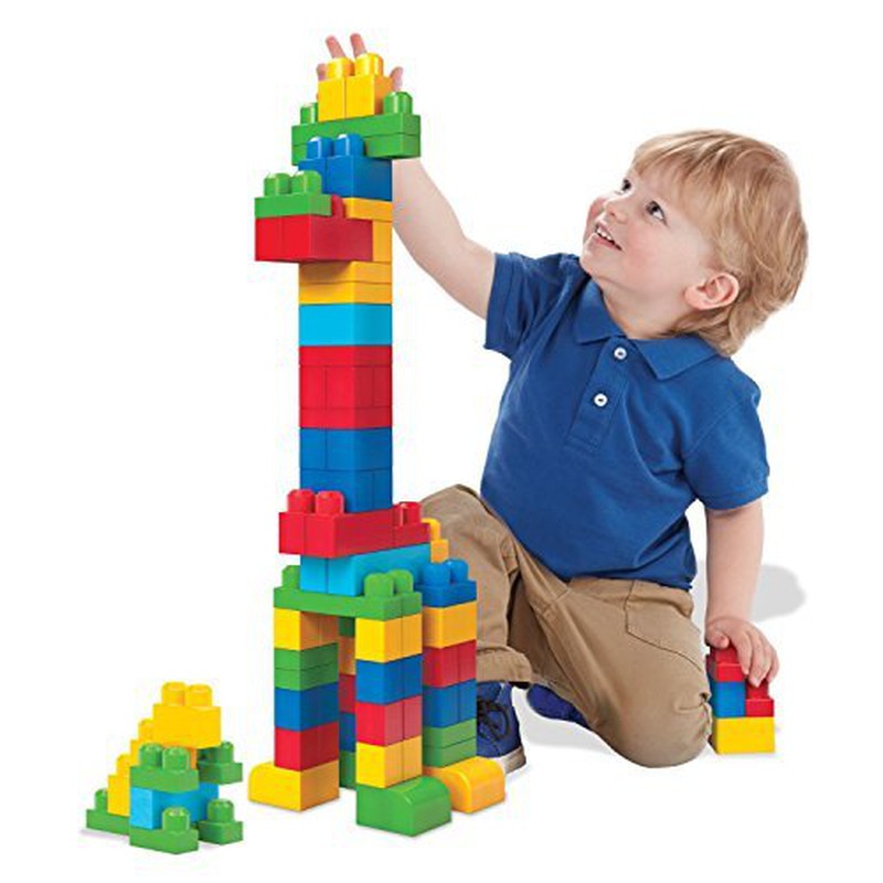 Kids 100 Pcs Box Big Mega Size Puzzle Blocks | Building and Construction Block Set (Multicolor)