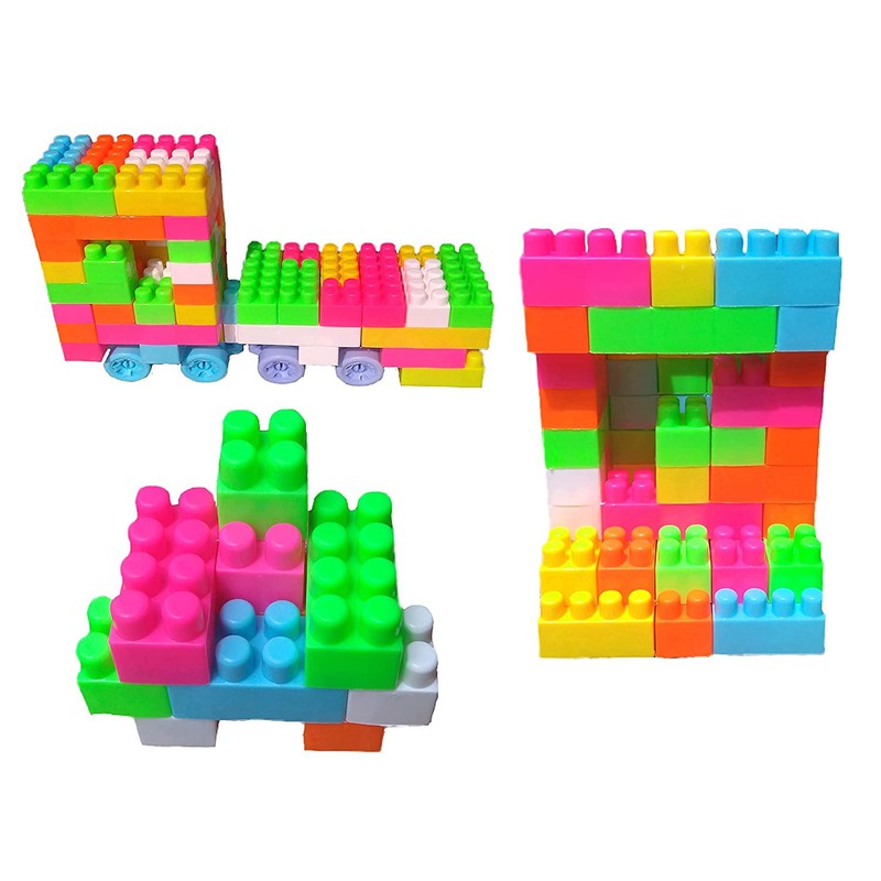 Building Blocks Toys for Kids | Educational and Learning Puzzle | 120 Pcs (Multicolor)