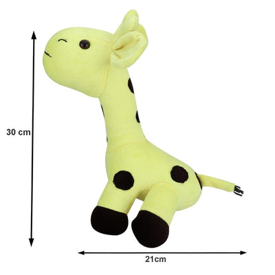 Giraffe shaped Soft Toy and Pillow (Yellow)