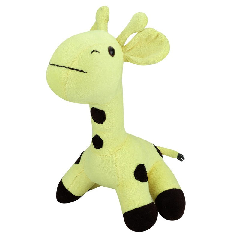 Giraffe shaped Soft Toy and Pillow (Yellow)