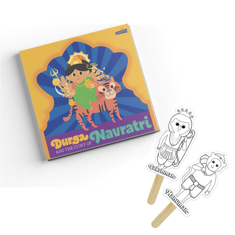 Dusherra Special Book and Activity Kit (Combo of 2) | Explore Navratri and Dusshera with Story - English