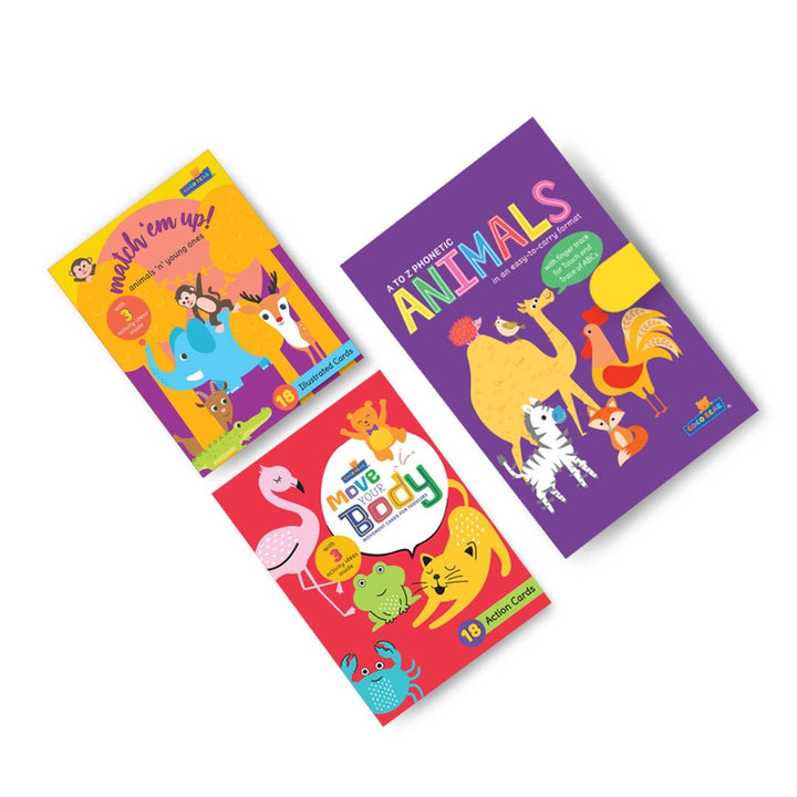 Animal Themed Combo of Joy (Combo of 3) | Fun and Interactive Set for Early Learning) - English