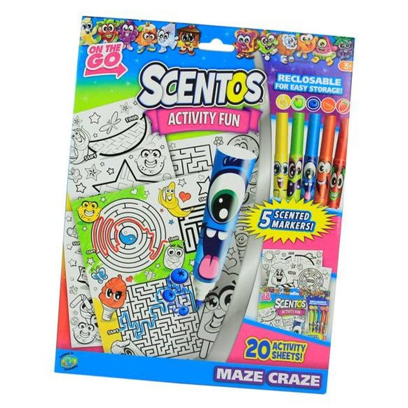 Scentos On The Go Scented Activity Fun Sets - Maze Craze & Dot To Dot