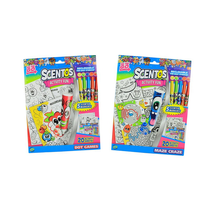 Scentos On The Go Scented Activity Fun Sets - Maze Craze & Dot To Dot