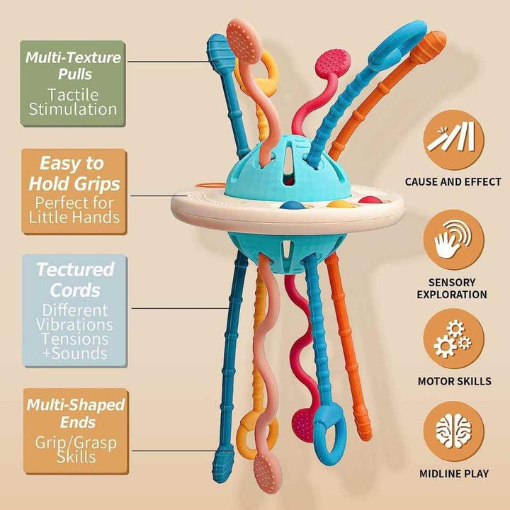 Kidology New Octopus Silicone Pulling Toy