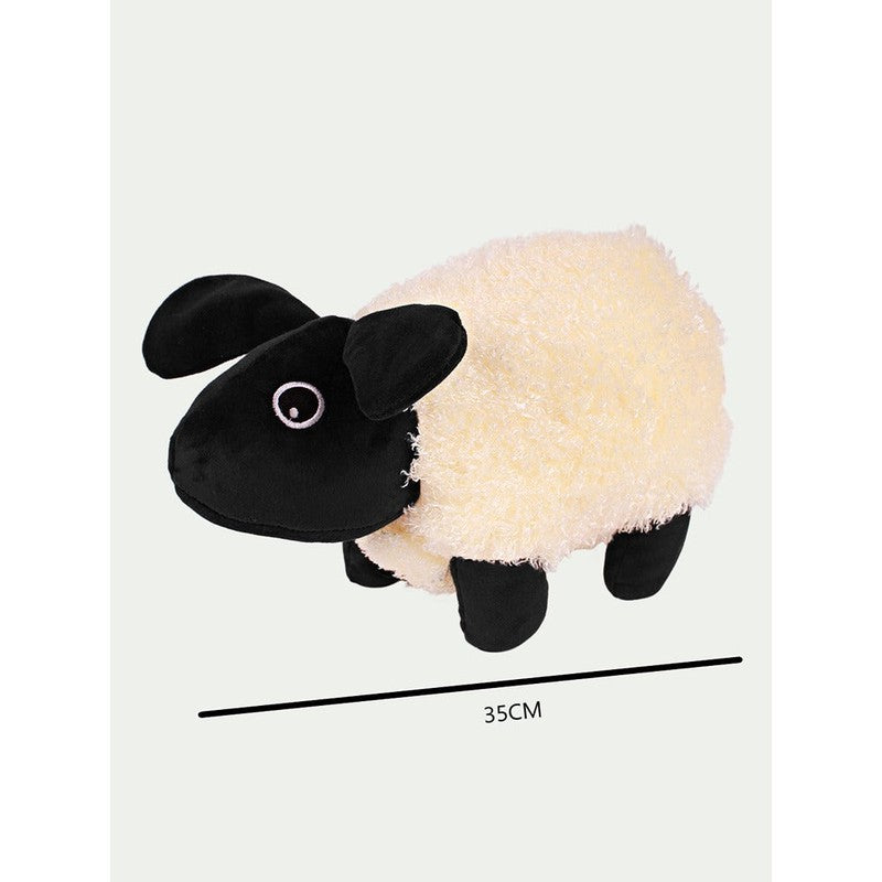 Black Cream Soft Toy | Height - 35 cm