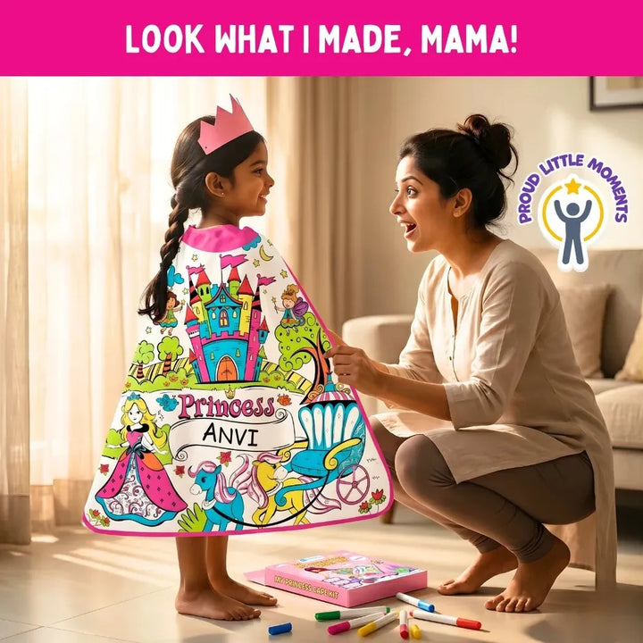 PepPlay My Princess Cape Kit | Colour, Wear & Pretend Play