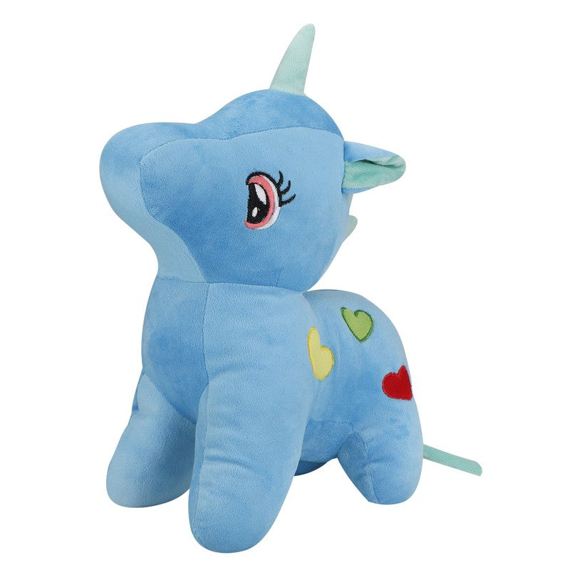 DearJoy Baby Unicorn Soft Toy and Plush Toy (Blue)