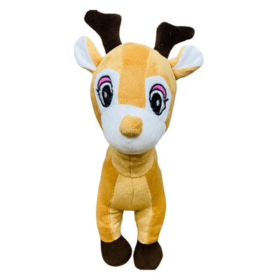 Baby Deer Shaped Soft Toy (Mustard) | Height 32 cm