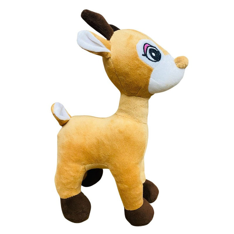 Baby Deer Shaped Soft Toy (Mustard) | Height 32 cm