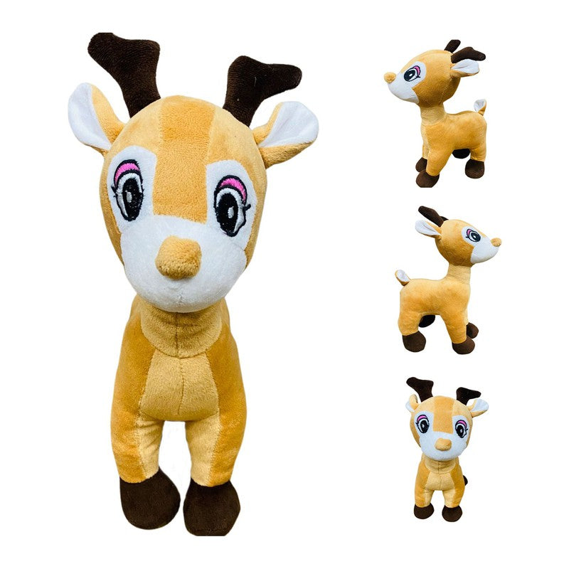 Baby Deer Shaped Soft Toy (Mustard) | Height 32 cm