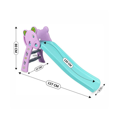 Garden Foldable Slide for Kids (Purple and Blue)
