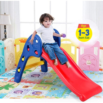 Baby Garden Foldable Slide for Kids (Red-Blue)