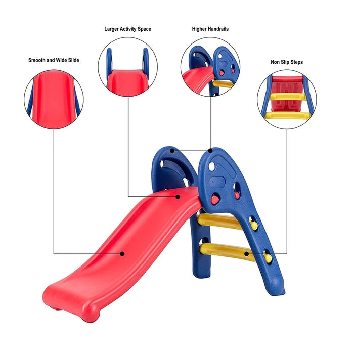 Baby Garden Foldable Slide for Kids (Red-Blue)