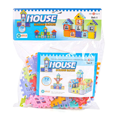 House Building Blocks (Set-1) 72 Pcs