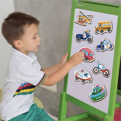 Transport Vehicle Fridge Magnets  (Set of 10)