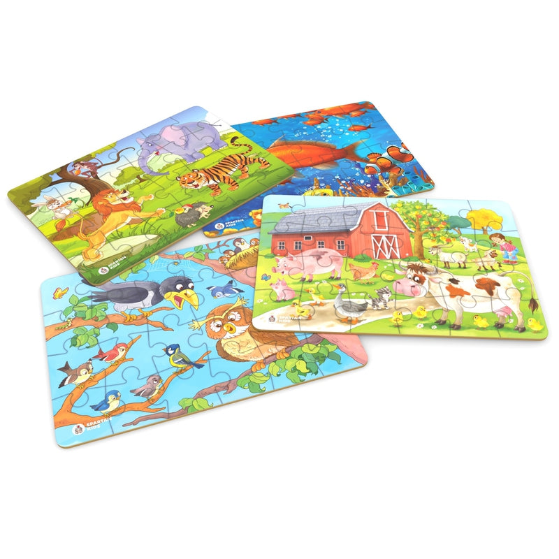 Animals & Birds Jigsaw Puzzle for Kids (Set of 4) - 96 Puzzle Pieces