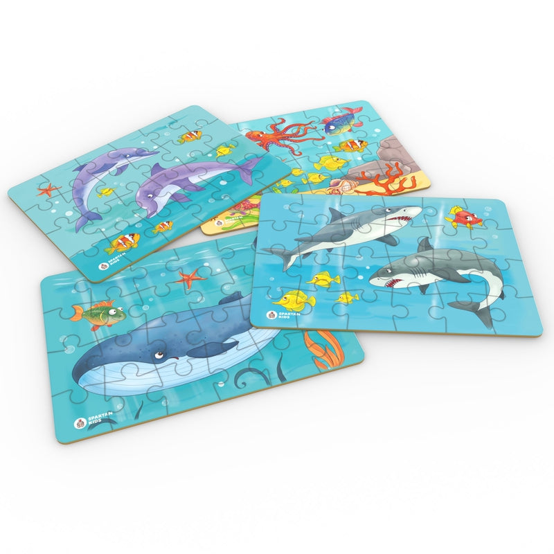 Ocean Jigsaw Puzzle for Kids (Set of 4) - 96 Puzzle Pieces