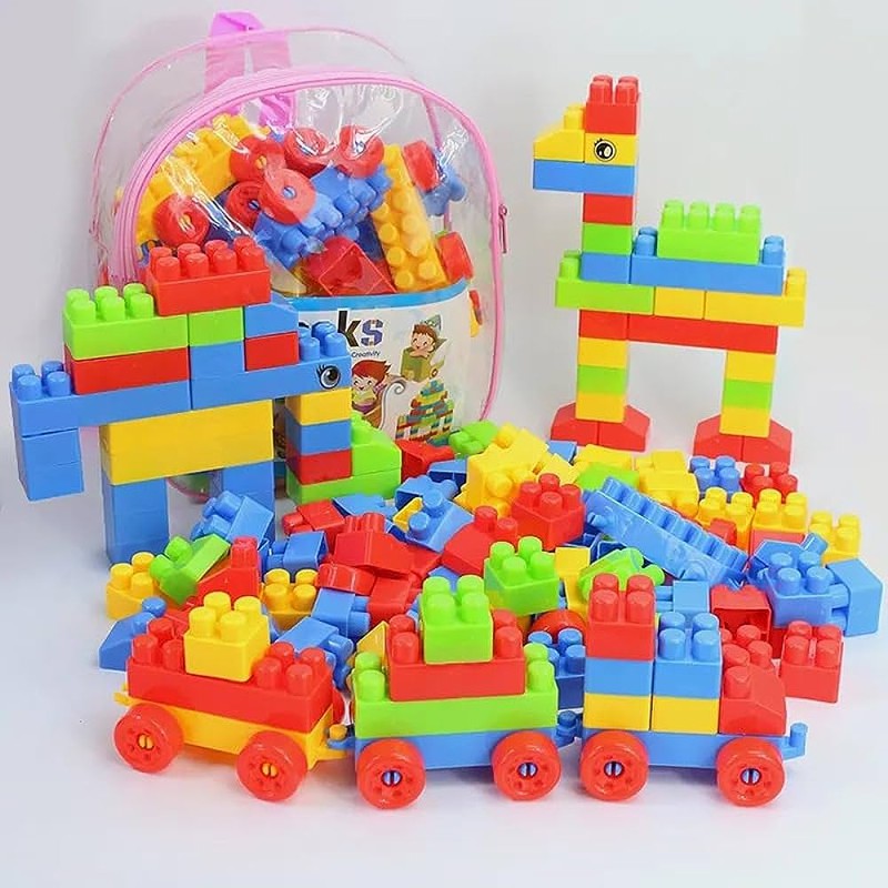 Building Blocks Toys for Kids | Educational and Learning Puzzle | 110 Pcs (Multicolor)