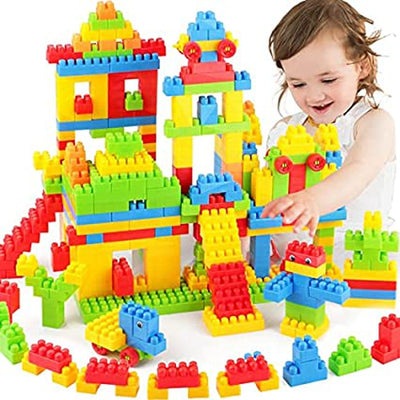 Building Blocks Toys for Kids | Educatinal and Learning Puzzle | 60 Pcs (Multicolor)