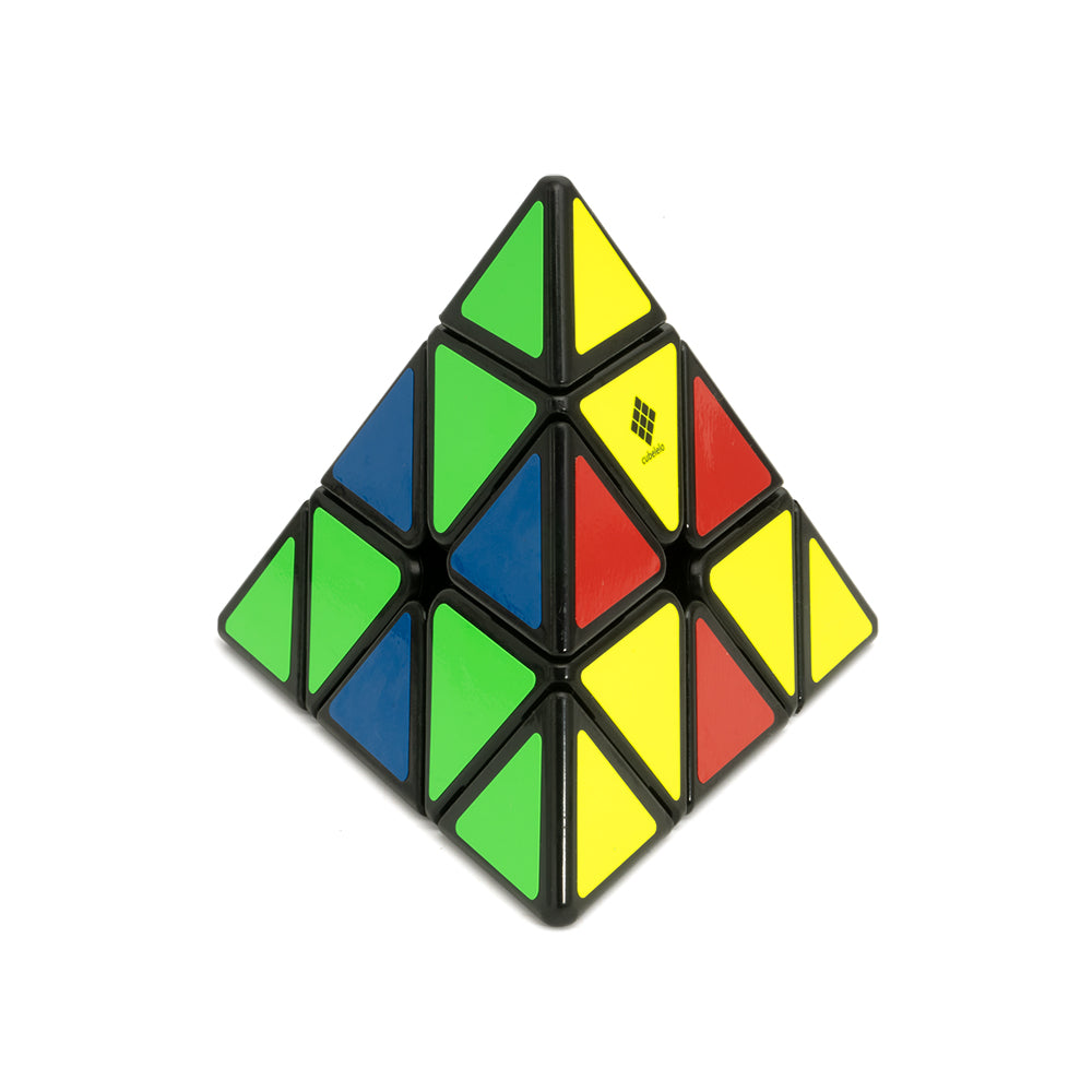 Drift Pyraminx Puzzle (Black) | Black Pyramid Triangle Cube for Kids and Adults 3x3 | Magic High Speedy Stress Buster Brainstorming Puzzle (Multicolor)