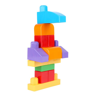 Masha & Bear Building Blocks Game Set - Bucket(I) 40 Pieces (Educational Interlocking Construction Blocks)