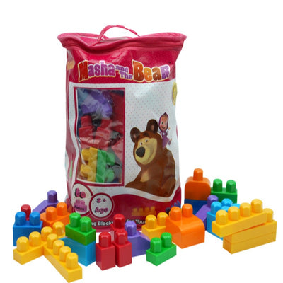 Building Blocks Bag Pack (80 Pieces) - Multicolour