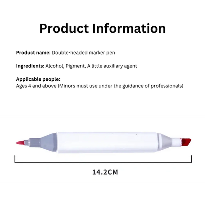 CuddleNest Premium Set o 12 Marker Set  | Dual Tip Art Maker