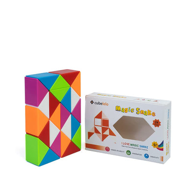 Magic Snake Rainbow (24 Wedges) Speed Cube Magic Puzzle Toy