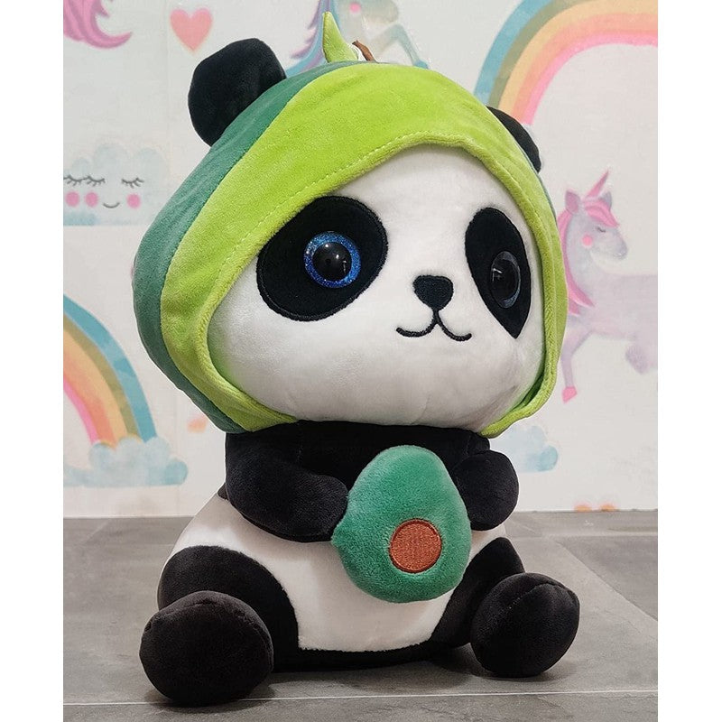 Avocado Panda Teddy Animal Soft Toy (Multicolour)