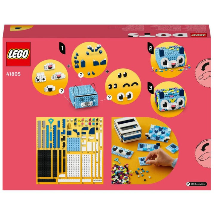 Lego DOTS Creative Animal Drawer Building Block Kit - 643 Pieces | 41805 (6 Years till Grown Ups)
