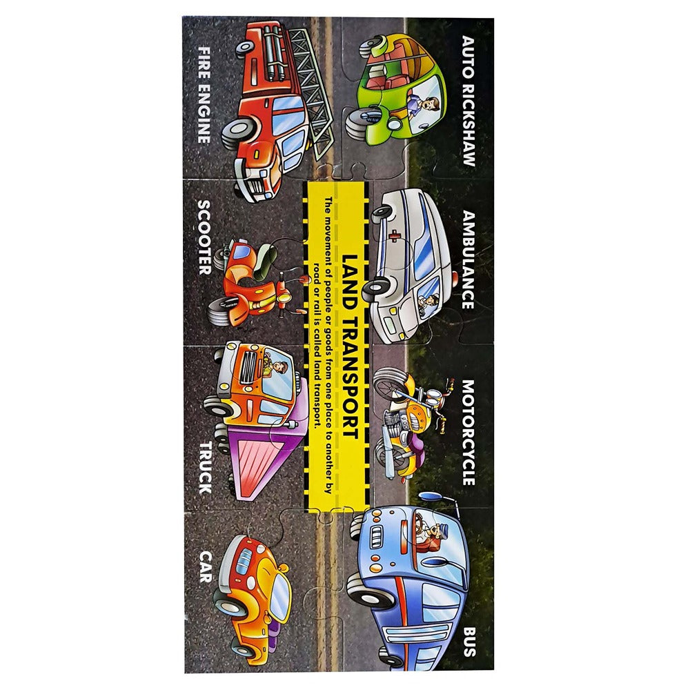 Transport Educational Learning Puzzle Board (27 Puzzle Pieces)