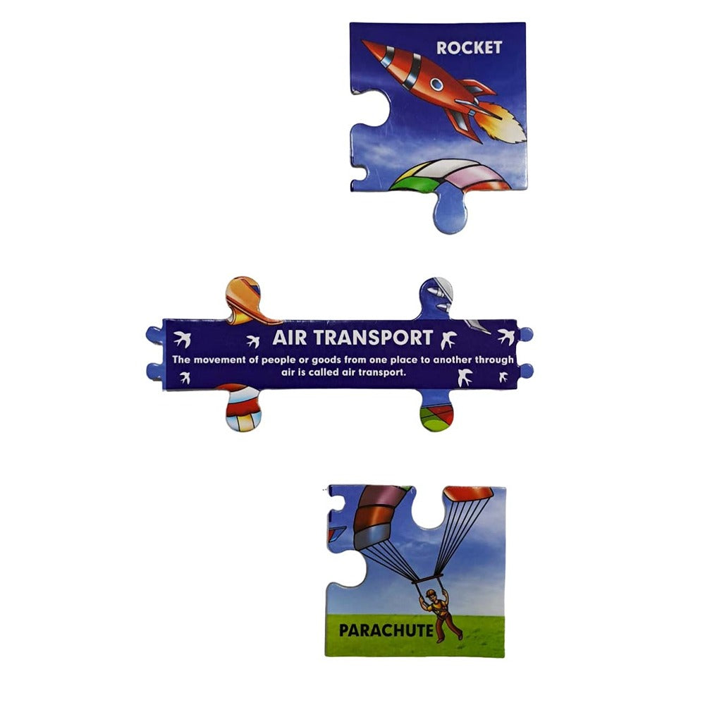 Transport Educational Learning Puzzle Board (27 Puzzle Pieces)