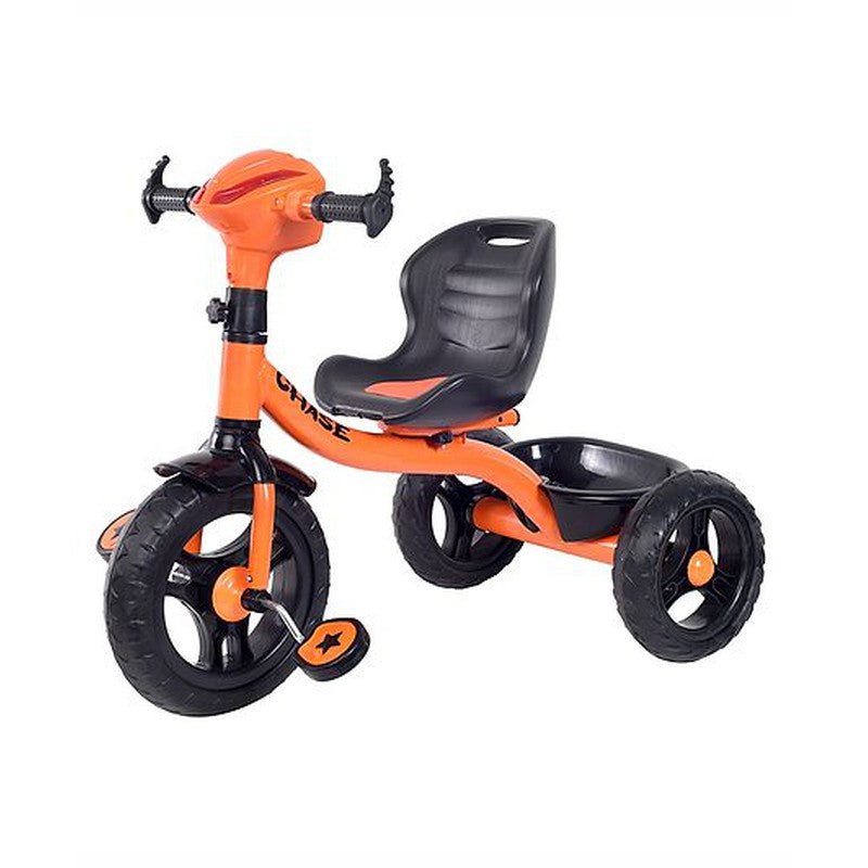 Chase Star Kids Tricycle with Parental Handle | Orange | COD Not Available