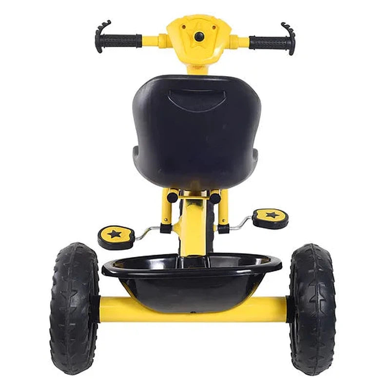 Chase Star Kids Tricycle with Parental Handle | Yellow | COD Not Available