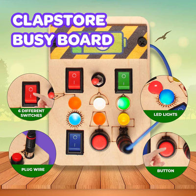 Montessori Portable Switches Busy Board