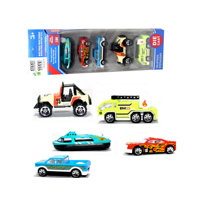 Combo of Police Cars and City Cars | Die Cast Metal Cars with Plastic Parts | 10 Small Size Cars