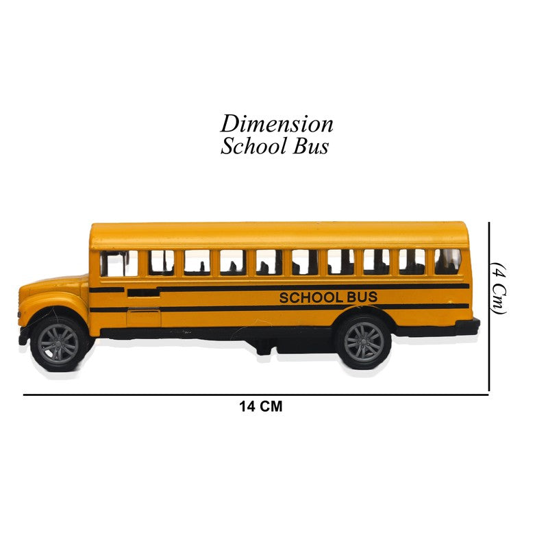 Die Cast Metal Mini School Bus | Yellow | Pack Of 1