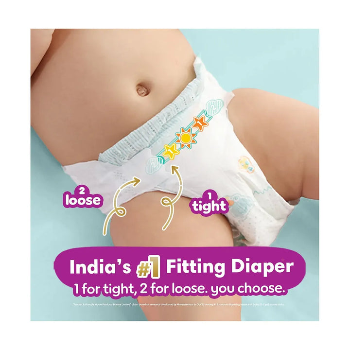 Pampers Active Baby Taped Diapers - M Size | 90 Counts (6-11 kg)
