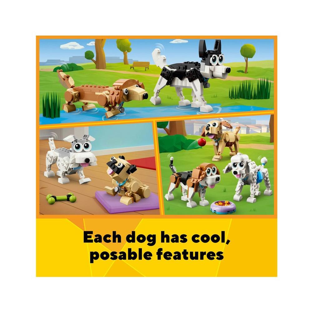 Lego Creator Adorable Dogs Building Blocks - 475 Pieces | 31137 (7-12 Years)