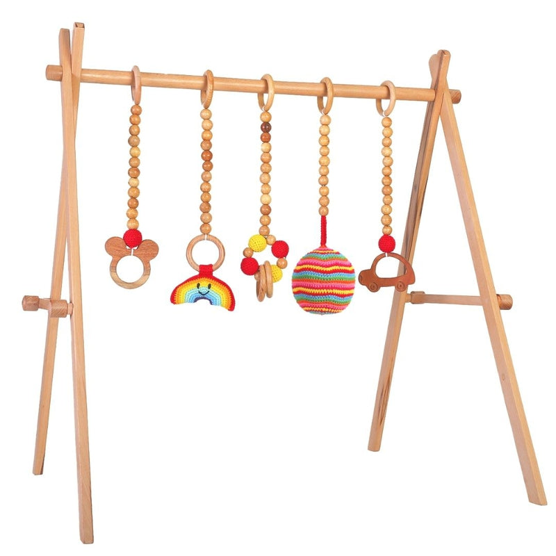 Wooden Play Frame for Hanging Rattles