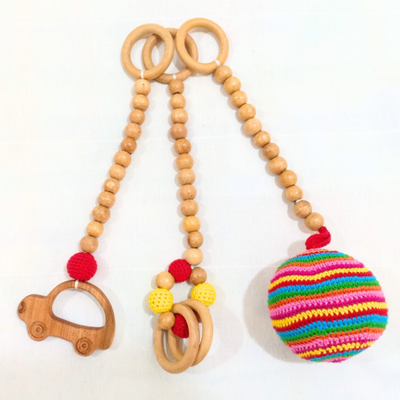 Hanging Rattles - Ball Theme (Set of 3)