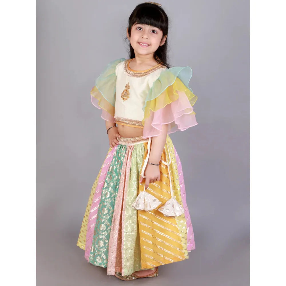 The Little Tales Pastel Multi Colors Lehnga Set