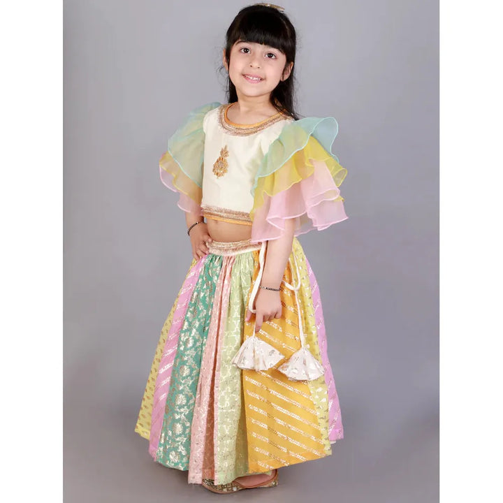The Little Tales Pastel Multi Colors Lehnga Set